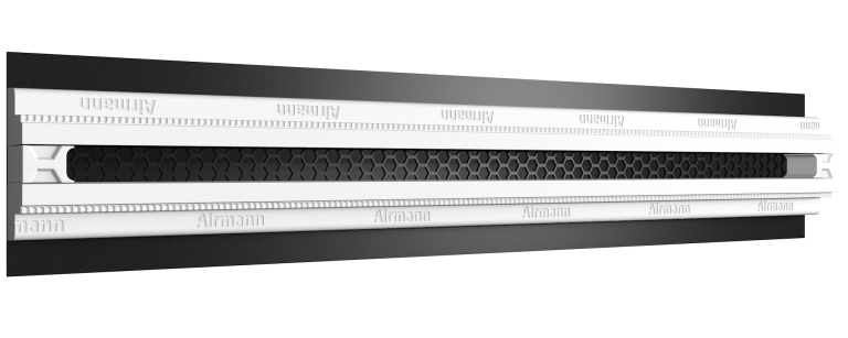 Gipsinis priglaistomas plyšinis vėdinimo difuzorius Airmann Line, 120 cm, vieno plyšio