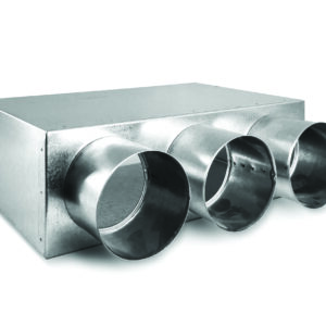 Metalinė dėžutė vėdinimo grotelėms 3x75