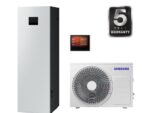 SAMSUNG oras–vanduo 4.4/5.0 kW SPLIT šilumos siurblys su 200 l talpa, WIFI
