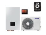 SAMSUNG oras–vanduo 6.0/6.5 kW SPLIT NORDIC šilumos siurblys be talpos, su hydro moduliu, WIFI