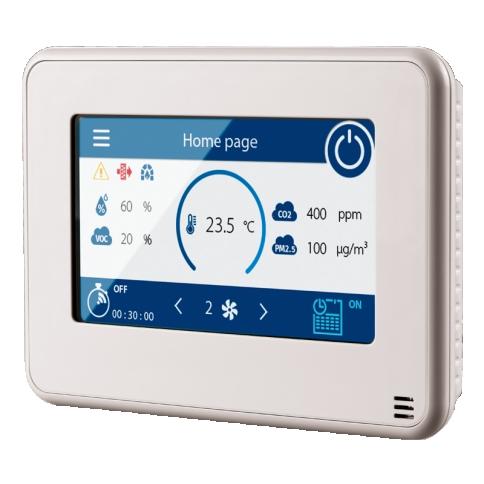 Išmanus valdymo pultas rekuperatoriui spalvotu ekranu BLAUBERG rekuperatoriams