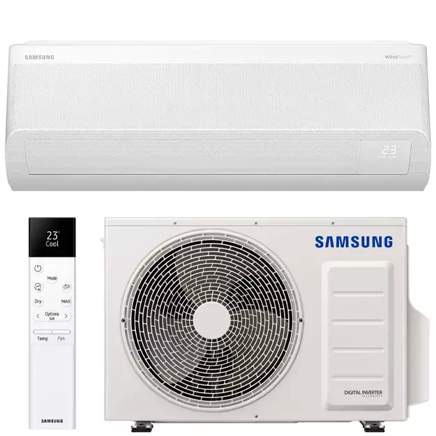 SAMSUNG SIENINIS BEVĖJIS Windfree™ Elite S2, 3.5/4.0 kW oro kondicionieriaus komplektas