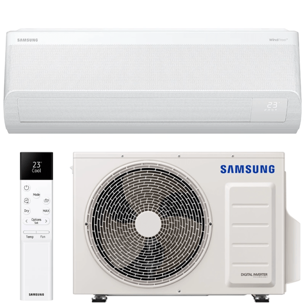 SAMSUNG SIENINIS BEVĖJIS Windfree™ Avant S2, 3.5/4.0 kW oro kondicionieriaus komplektas