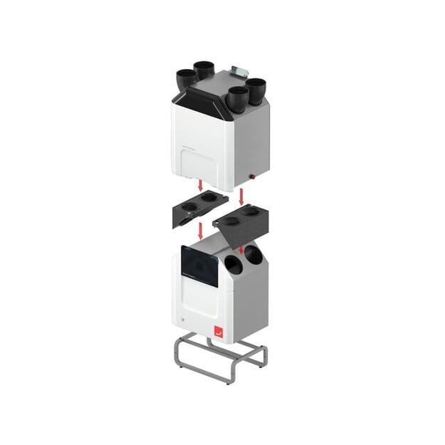 Zehnder ComfoClime 24 ir ComfoAir Q450 ERV entalpinio rekuperatoriaus komplektas – 3