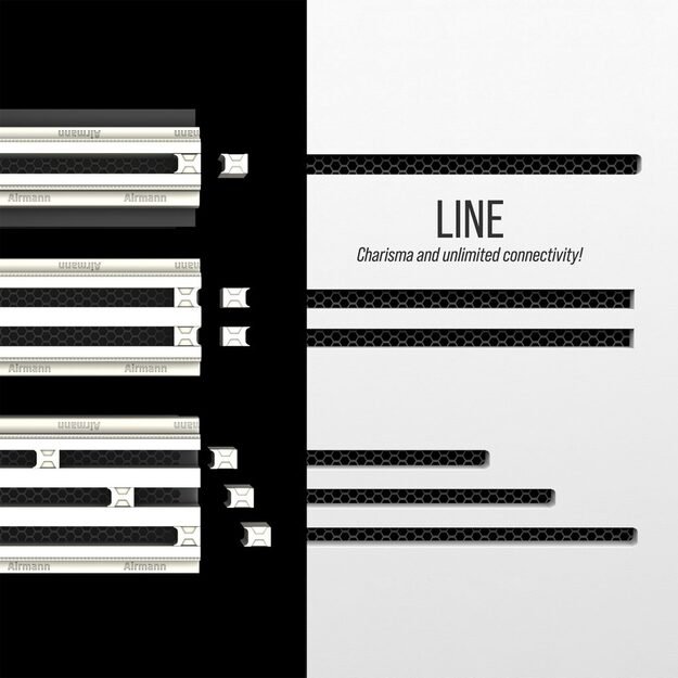 Gipsinis priglaistomas plyšinis vėdinimo difuzorius Airmann Line, 60 cm, vieno plyšio - Image 6