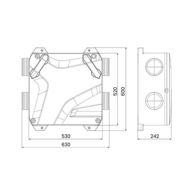 Entalpinis rekuperatorius Recom EPP1SET su pultu – 4