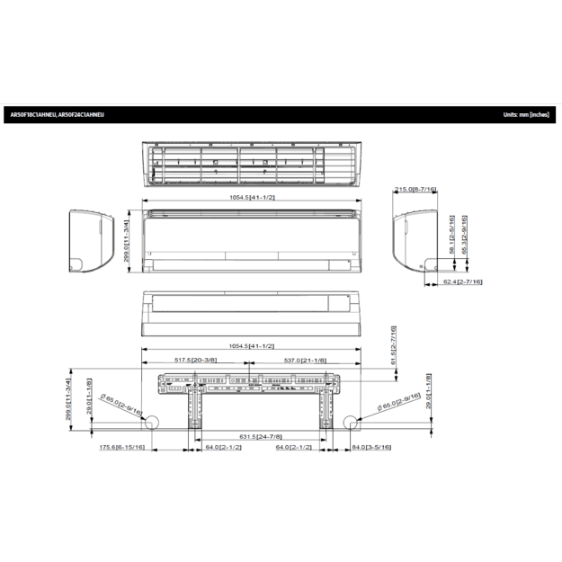 SAMSUNG oro kondicionieriaus Cebu S2 6.5/7.4 kW Multi split vidinis blokas – 7