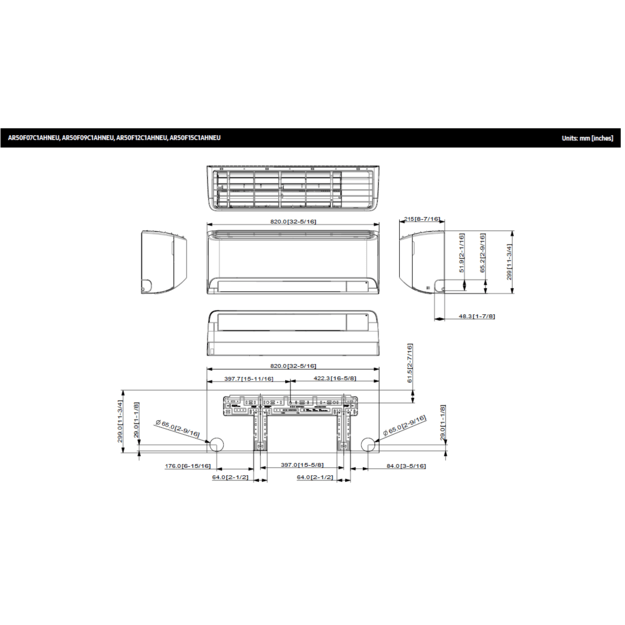 SAMSUNG SIENINIS Cebu S2, 4.3/4.3 kW oro kondicionieriaus komplektas - Image 9