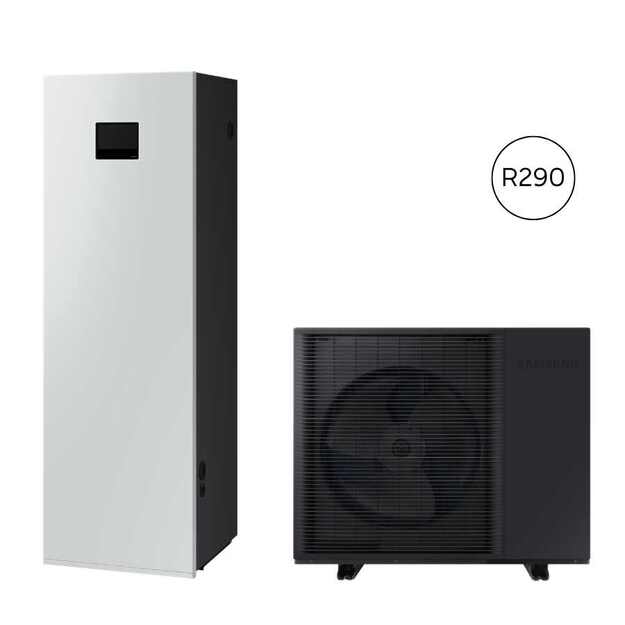 SAMSUNG oras-vanduo 5 kW EHS Mono R290 šilumos siurblys monoblokas su 200 l integruota talpa