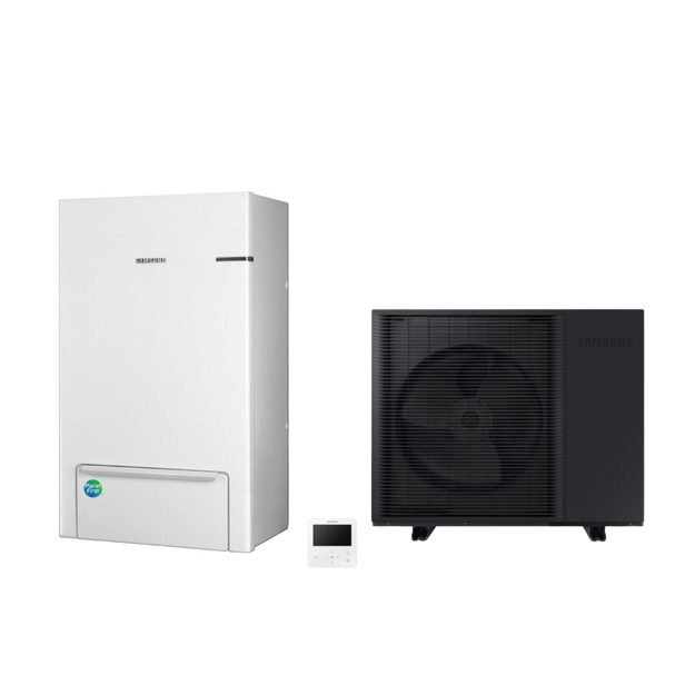 SAMSUNG oras-vanduo 12/12 kW SPLIT šilumos siurblio KOMPLEKTAS (be tūrinio šildytuvo)