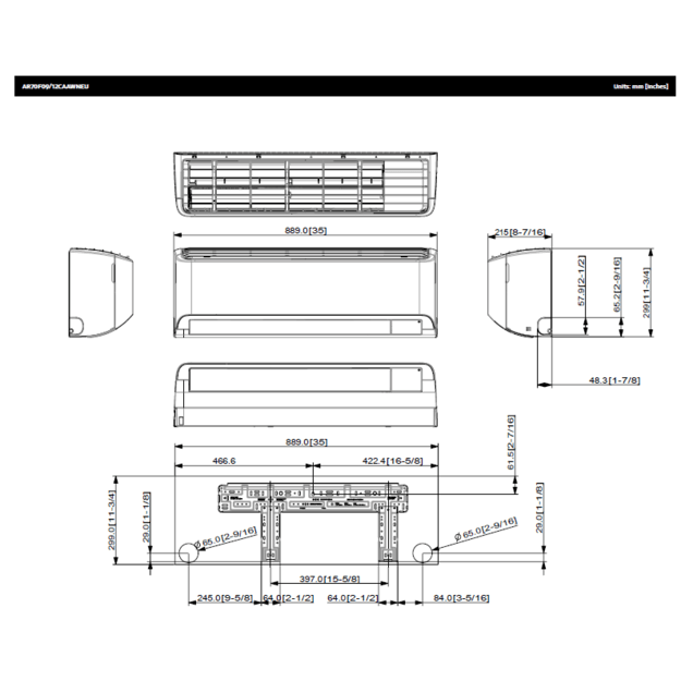 SAMSUNG BEVĖJO oro kondicionieriaus Windfree™ Elite S2 3.5/4.0 kW Multi split vidinis blokas - Image 7