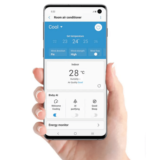 Samsung WindFree™ Comfort S2 5.0/6.0 kW oro kondicionierius su WIFI (komplektas) - Image 4