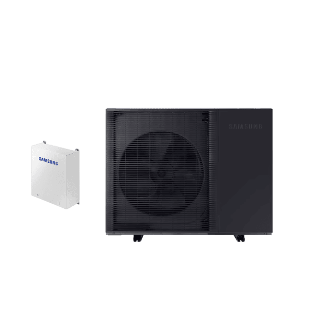 SAMSUNG oras-vanduo 8 kW Mono HT Quiet šilumos siurblys monoblokas, trifazis, su valdymo automatika KOMPLEKTE