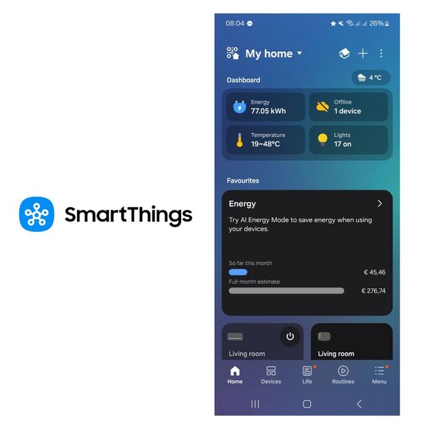 SAMSUNG oras-vanduo 5 kW EHS Mono R290 šilumos siurblys monoblokas su 200 l integruota talpa - Image 4