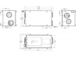 Systemair SAVE VSR 500 rotacinis horizontalus rekuperatorius