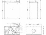 Systemair SAVE VTR 100/B rotacinis vertikalus rekuperatorius (universalus pajungimas)