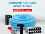Vėdinimo sistemos komplektas būstui iki 130 m²
