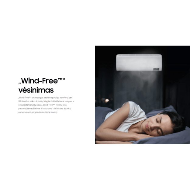 Samsung WindFree™ Comfort S2 5.0/6.0 kW oro kondicionierius su WIFI (komplektas) - Image 3