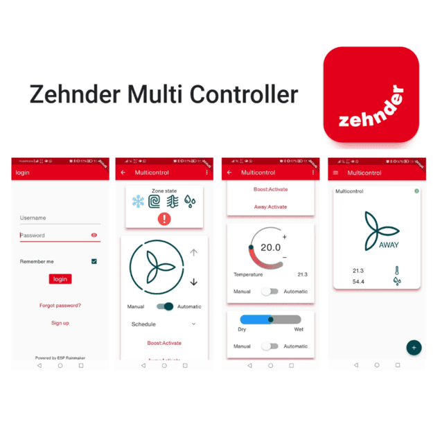 Išmanus valdymo pultas ZEHNDER Multi Control – 5