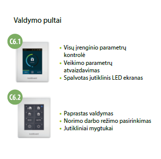 Komfovent C6.1 valdymo pultelis